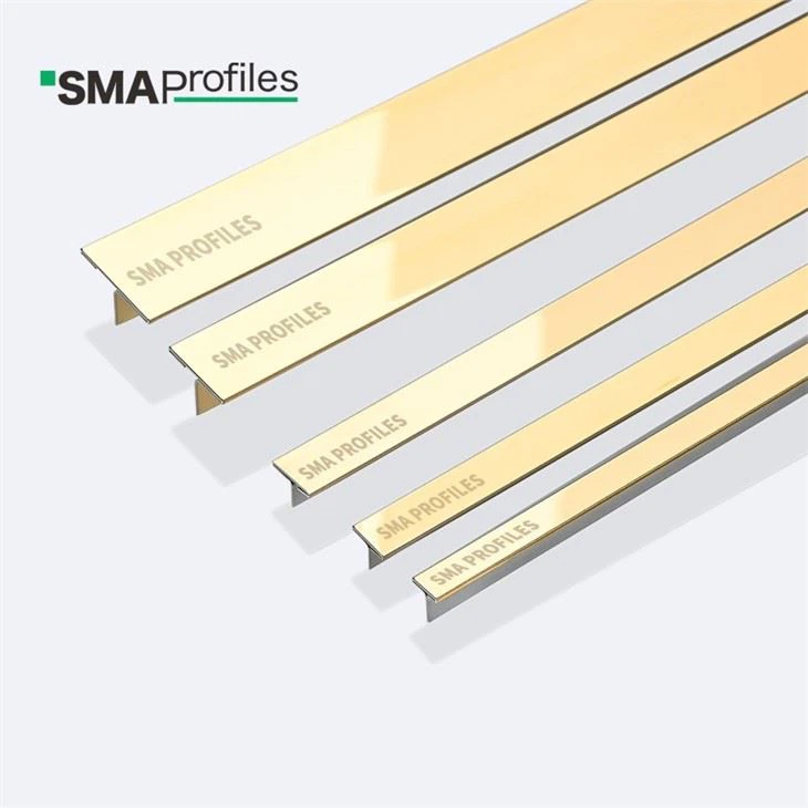 gold metal t trim