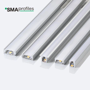 Profile aluminiowe z paskami LED do ściany